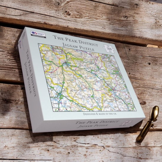 Cover for OS Map 500 Piece Premium Jigsaw Puzzle - Peak District National Park (Leketøy) (2025)