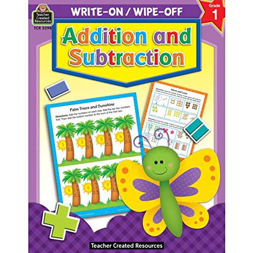 Cover for Teacher Created Resources · Addition and Subtraction Write-On Wipe-Off Book (Paperback Book) (2018)