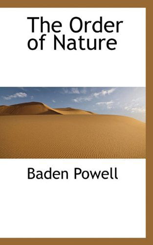 Cover for Baden Powell · The Order of Nature (Paperback Book) (2009)