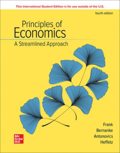 Cover for Robert Frank · ISE Principles of Economics, A Streamlined Approach (Paperback Book) (2021)