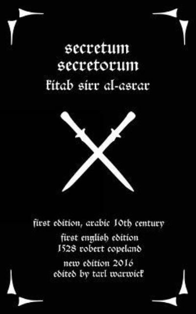 Cover for Pseudo Aristotle · Secretum Secretorum (Paperback Book) (2016)