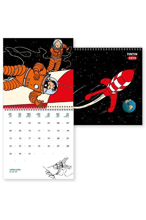 Tintin vægkalender 2019 - Herge - Bøker - Faraos Cigarer - 9782874243981 - 17. oktober 2018