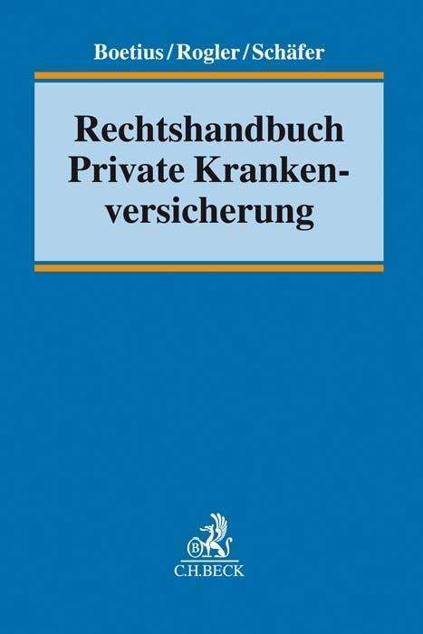 Cover for Boetius · Rechtshandbuch Private Krankenv (Book)