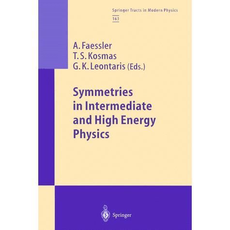 Cover for A Faessler · Symmetries in Intermediate and High Energy Physics - Springer Tracts in Modern Physics (Hardcover Book) [2000 edition] (2000)