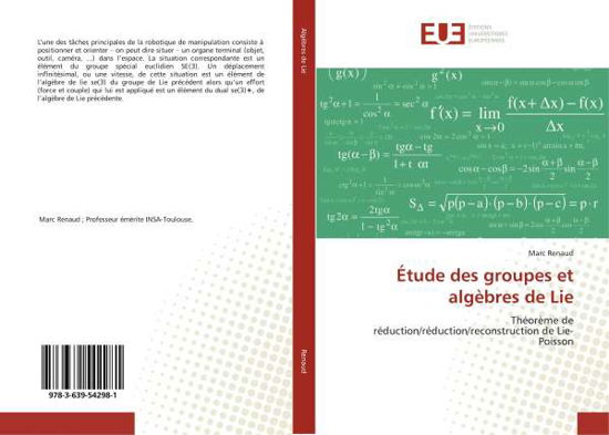 Cover for Renaud · Étude des groupes et algèbres de (Bok)