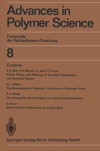 Cover for H. J. Cantow · Advances in Polymer Science: Fortschritte der Hochpolymeren-Forschung (Paperback Book) [Softcover reprint of the original 1st ed. 1971 edition] (2014)