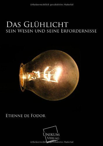 Cover for Etienne De Fodor · Das Gluhlicht (Paperback Book) [German edition] (2013)