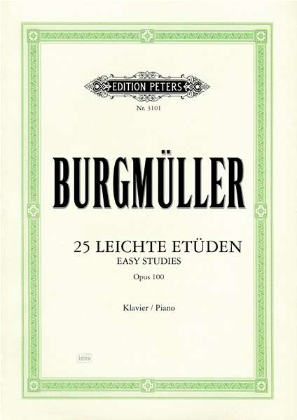 Cover for Burgmuller · 25 Easy &amp; Progressive Studies Op.100 (Sheet music) (2001)