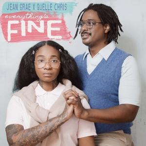 Cover for Jean Grae &amp; Quelle Chris · Everythings Fine (Baby Blue / Pink Vinyl) (LP) [Coloured edition] (2025)