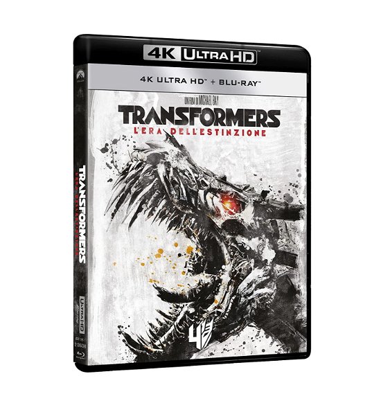 Cover for Transformers 4 · L'Era Dell'Estinzione (4K Ultra Hd+Blu-Ray) (Blu-Ray) (2021)