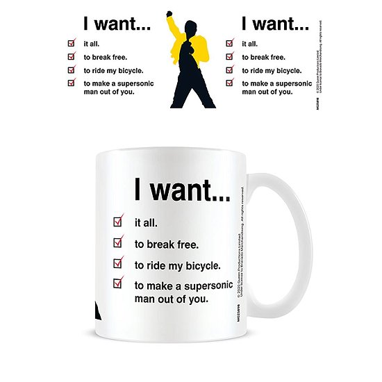 Cover for Queen · I Want Checklist (Mug)