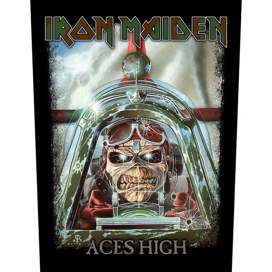 Iron Maiden Back Patch: Aces High - Iron Maiden - Fanituote - ROCKOFF - 5055339793982 - maanantai 19. elokuuta 2019