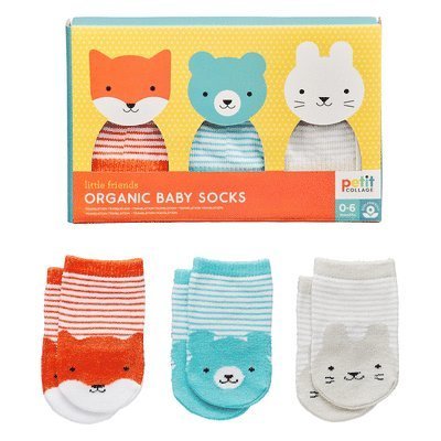 Cover for Petit Collage · Little Friends Organic Cotton Baby Socks Set of 3 (MERCH) (2020)