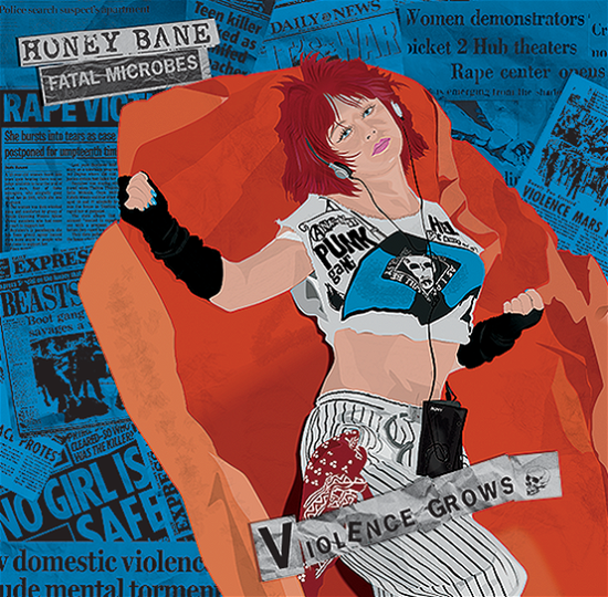 Cover for Honey Bane · Violence Grows (12&quot;) [RSD 2023 edition] (2023)