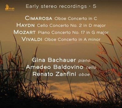 Cover for Bachauer,gina / Baldovino,amedeo / Zanfini,renato · Early Stereo Recordings 5: Cimarosa / Haydn (CD) (2022)
