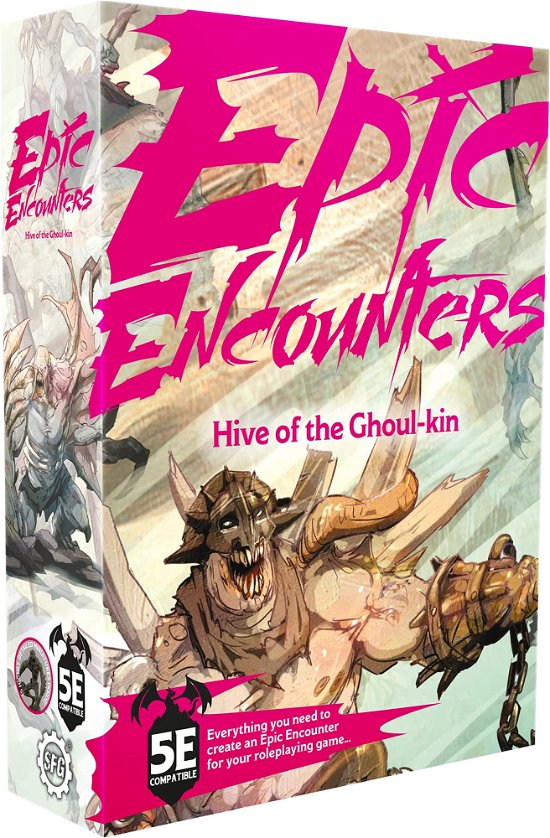 Cover for Epic Encounter RPG set  Hive of Ghoul Kindeleted Boardgames (GAME)