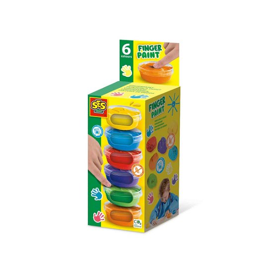 Ses · SES Vingerverf 6 Kleuren 6x45ml (Toys)