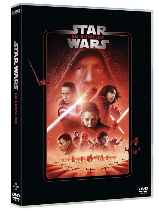 Cover for Adam Driver,carrie Fisher,mark Hamill,lupita Nyong'o,daisy Ridley · Star Wars Viii - Gli Ultimi Jedi Repkg (DVD) (2020)