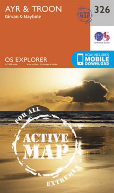 Cover for Ordnance Survey · Ayr and Troon - OS Explorer Active Map (Map) [September 2015 edition] (2015)