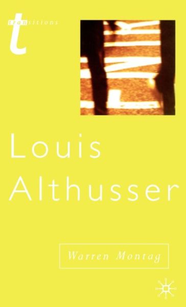 Cover for Warren Montag · Louis Althusser (Book) (2002)