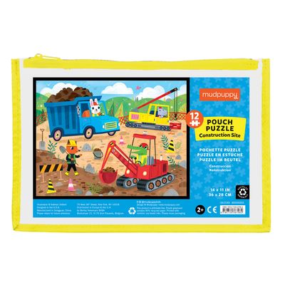 Cover for Mudpuppy · Construction Site Pouch Puzzle (GAME) (2021)