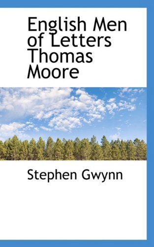 Cover for Stephen Gwynn · English men of Letters Thomas Moore (Paperback Book) (2009)