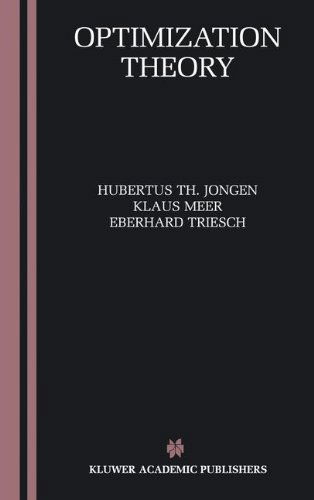 Cover for Hubertus Th. Jongen · Optimization Theory (Hardcover Book) [2004 edition] (2004)