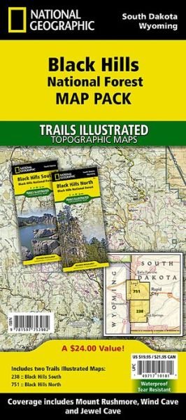 Cover for National Geographic Maps · Black Hills National Forest, Map Pack Bundle: Trails Illustrated Other Rec. Areas (Kort) [2014th edition] (2012)