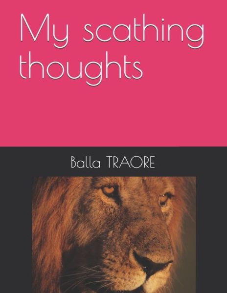 Cover for Balla Traore · My scathing thoughts (Paperback Book) (2019)