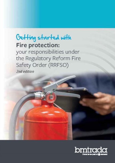 Cover for Bm Trada · Getting started with Fire protection:: your responsibilities under the Regulatory Reform (Fire Safety) Order (RRFSO) 2nd Edition (Pocketbok) (2023)