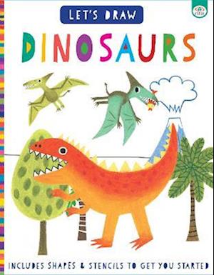 Cover for Elizabeth Golding · Let's Draw Dinosaurs - Let's Draw (Paperback Book) (2022)