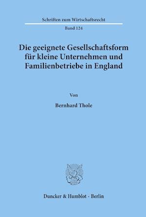 Cover for Thole · Die geeignete Gesellschaftsform f (Buch) (2000)