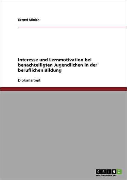 Cover for Minich · Interesse und Lernmotivation bei (Book) [German edition] (2013)