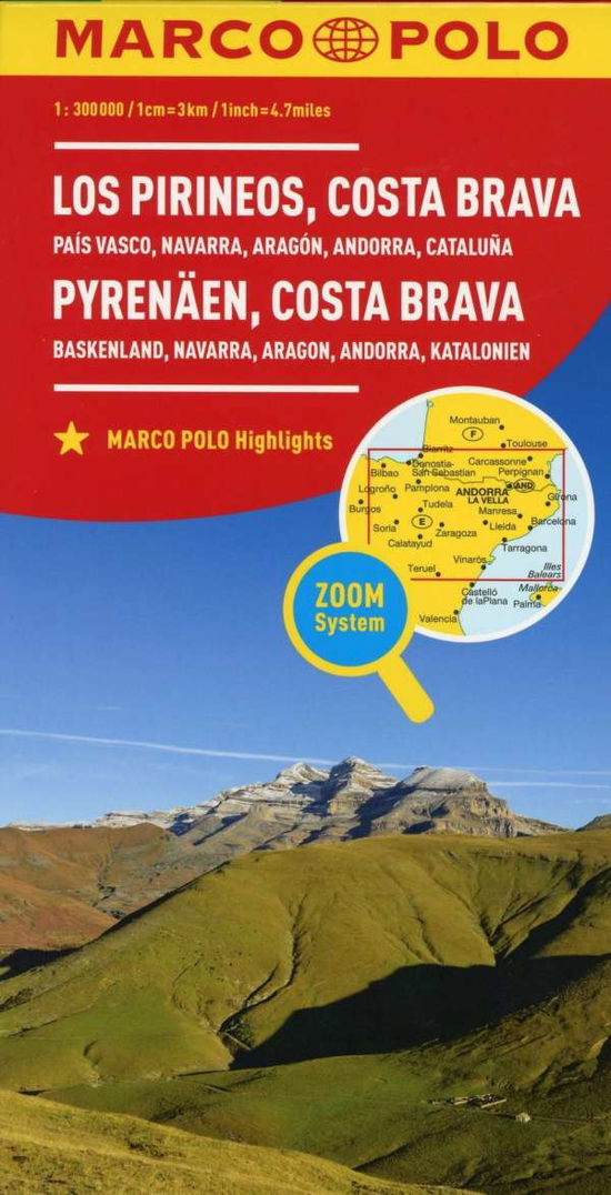 Cover for Marco Polo · Costa Brava Marco Polo Map: Includes Andorra and Barcelona (Landkarten) (2023)