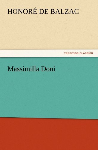Cover for Honoré De Balzac · Massimilla Doni (Tredition Classics) (Paperback Book) (2011)