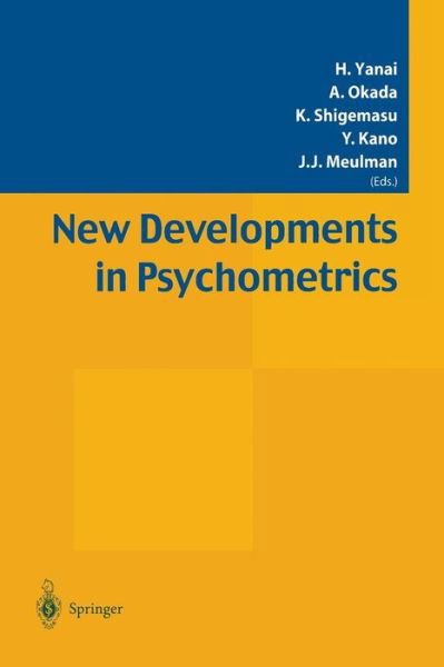 Cover for Haruo Yanai · New Developments in Psychometrics: Proceedings of the International Meeting of the Psychometric Society IMPS2001. Osaka, Japan, July 15–19, 2001 (Paperback Book) [Softcover reprint of the original 1st ed. 2003 edition] (2013)