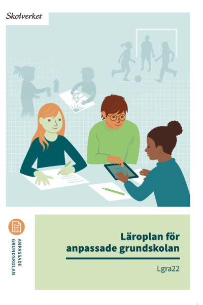 Cover for Läroplan för anpassade grundskolan. Lgra22 : Uppdaterad 2025 (Paperback Book) (2025)