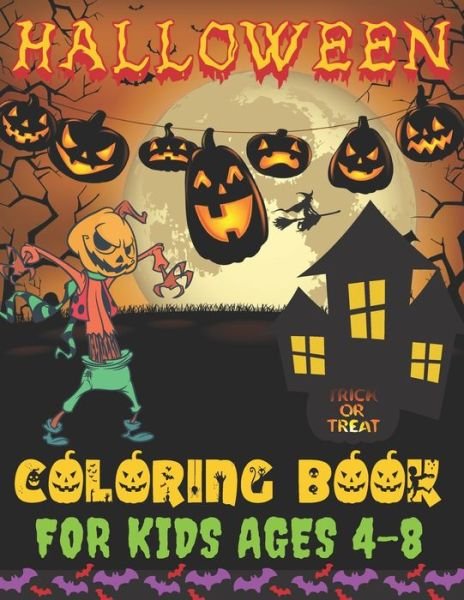 Cover for Blu Volta Publishing · Halloween Coloring Book For Kids Ages 4-8 (Paperback Book) (2020)
