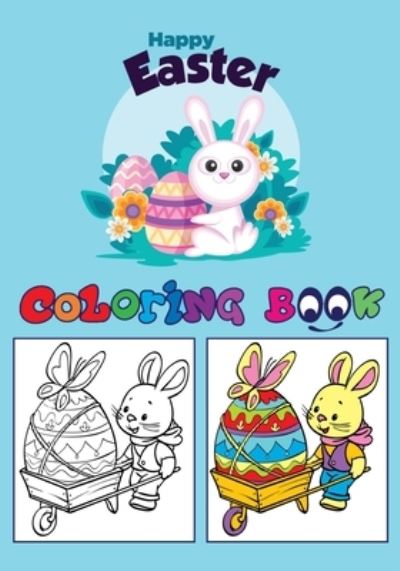 Cover for Mimozo · Happy Easter Coloring Book (Paperback Book) (2021)