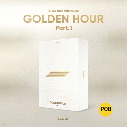 Cover for ATEEZ · Golden Hour pt. 1 (CD/Merch) [Korean Photobook + Pre-order Photocard edition] [Diary Version] (2024)