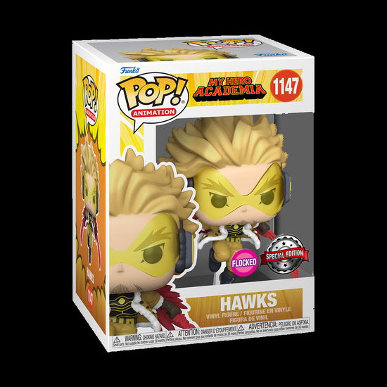 Cover for My Hero Academia: Funko Pop! Animation · Hawks (Flocked) (Vinyl Figure 1147) (MERCH)