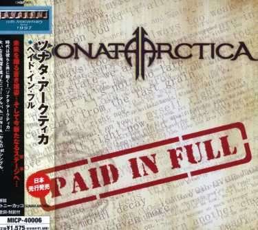 Cover for Sonata Arctica · Paid in Full (CD) [Japan Import edition] (2007)