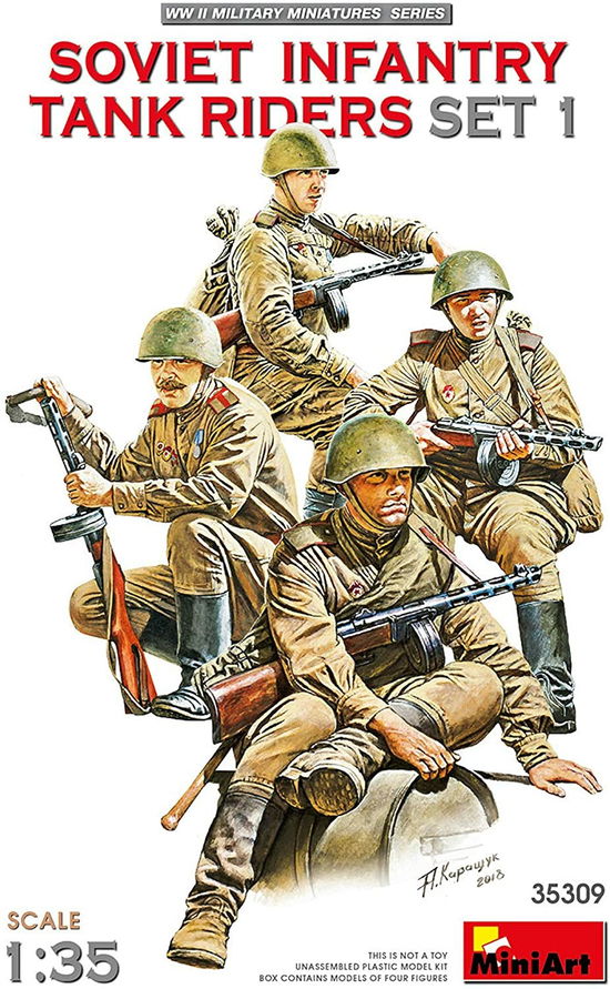 Cover for MiniArt · Soviet Infantry Tank Riders Set 1 1:35 (4/20) * (Zabawki)