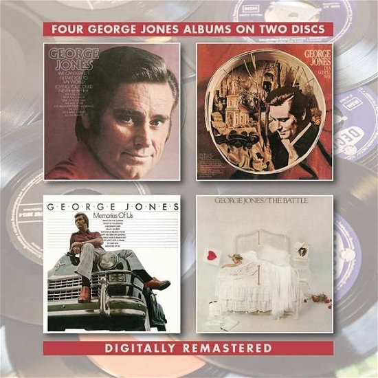 George Jones / In A Gospel Way / Memories Of Us / The Battle - George Jones - Musikk - BGO RECORDS - 5017261213983 - 11. oktober 2019