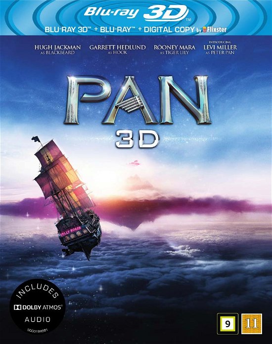 Cover for Hugh Jackman / Garrett Hedlund / Rooney Mara / Levi Miller · Pan (3D Blu-ray/BD) [3D edition] (2016)