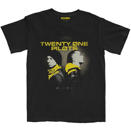Twenty One Pilots Unisex T-Shirt: Back To Back - Twenty One Pilots - Koopwaar -  - 5056368645983 - 