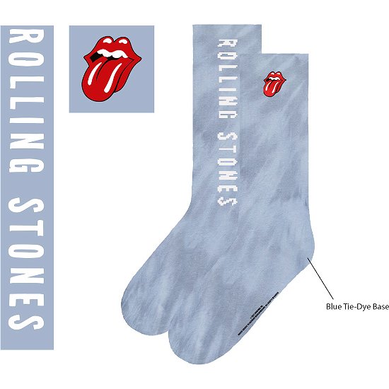 Cover for The Rolling Stones · The Rolling Stones Unisex Ankle Socks: Vertical Tongue (UK Size 7 - 11) (Bekleidung) [size M] [Blue - Unisex edition]