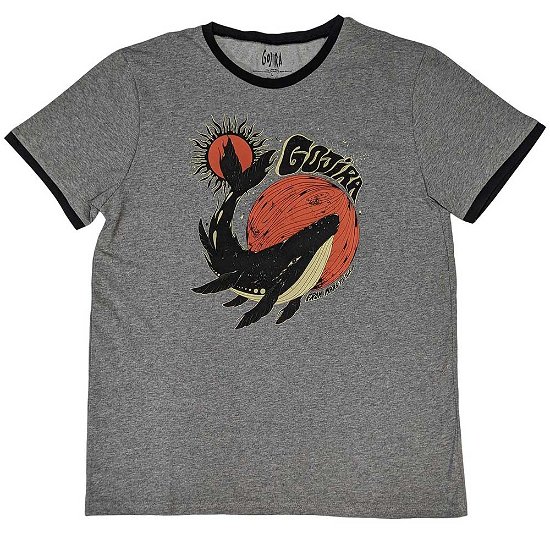 Gojira Unisex Ringer T-Shirt: Whale - Gojira - Koopwaar -  - 5056737209983 - 