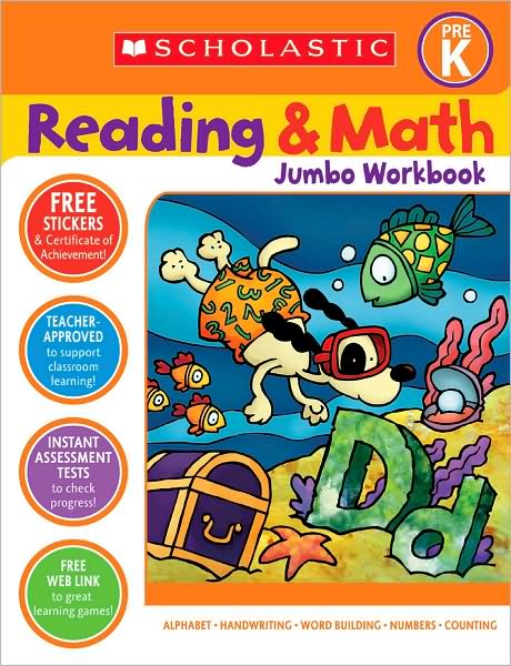 Reading & Math Jumbo Workbook: Grade Prek - Scholastic Teaching Resources - Books - Teaching Resources - 9780439785983 - July 1, 2005