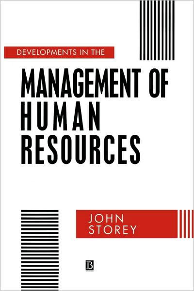 Cover for Storey, John (Open University Business School) · Developments in the Management of Human Resources: An Analytical Review (Pocketbok) (1992)